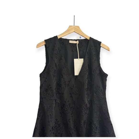 Ulla Johnson Elara Black Textured Midi Dress, Size 6, New with tag - Picture 7 of 16